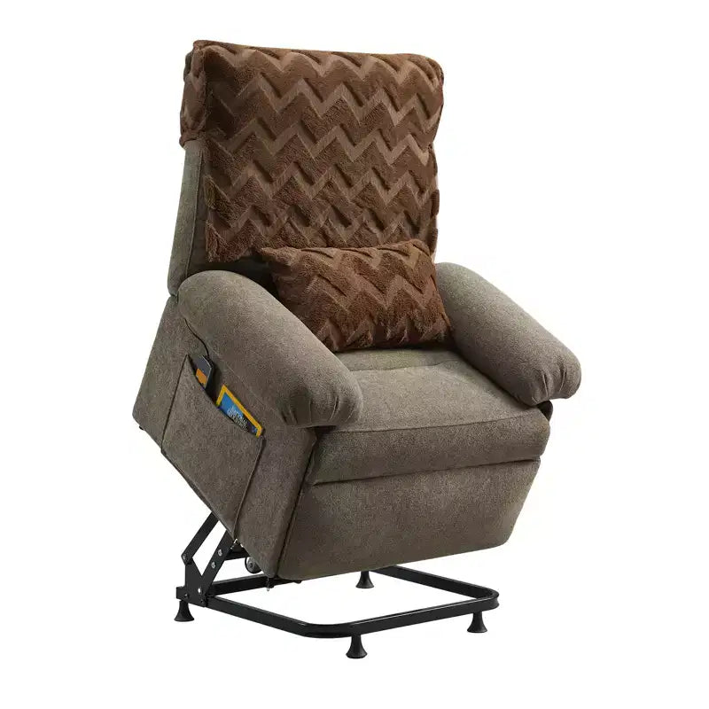 Power Lift Recliner Chair for Elderly,Adjustable Angle Electric Recliner With Triple Motor,Side Pocket&Soft Recliner for Living Room & Bedroom