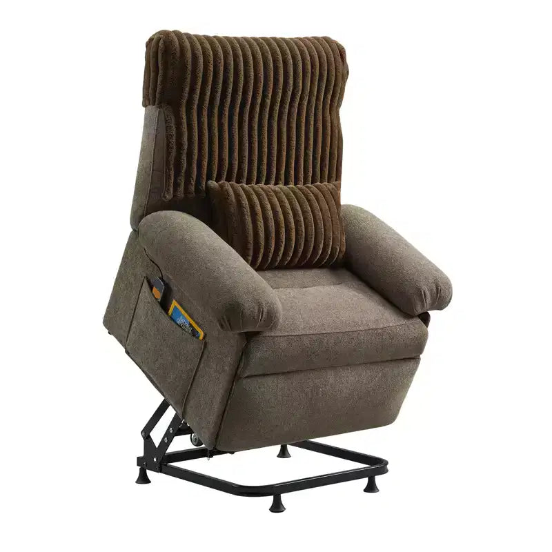 Power Lift Recliner Chair for Elderly,Adjustable Angle Electric Recliner With Triple Motor,Side Pocket&Soft Recliner for Living Room & Bedroom