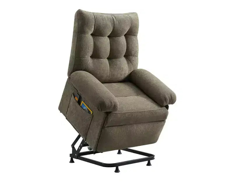 Power Lift Recliner Chair for Elderly,Adjustable Angle Electric Recliner With Triple Motor,Side Pocket&Soft Recliner for Living Room & Bedroom