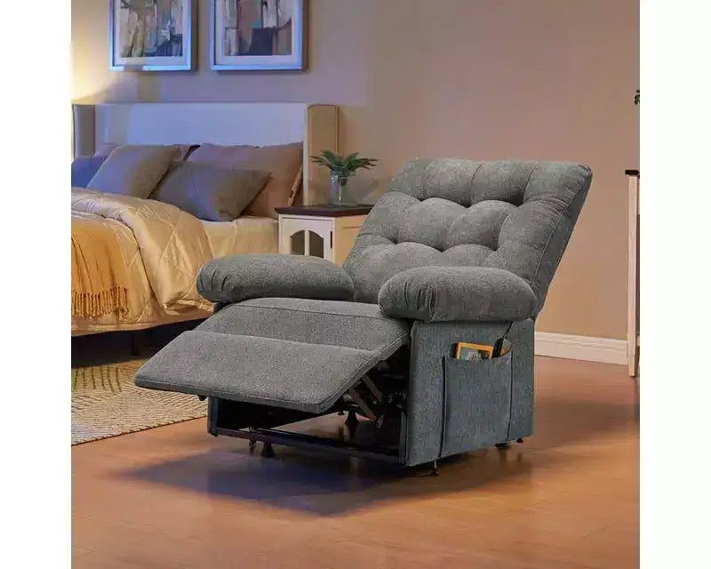 Power Lift Recliner Chair for Elderly,Adjustable Angle Electric Recliner With Triple Motor,Side Pocket&Soft Recliner for Living Room & Bedroom