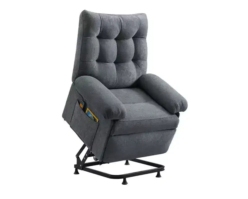 Power Lift Recliner Chair for Elderly,Adjustable Angle Electric Recliner With Triple Motor,Side Pocket&Soft Recliner for Living Room & Bedroom