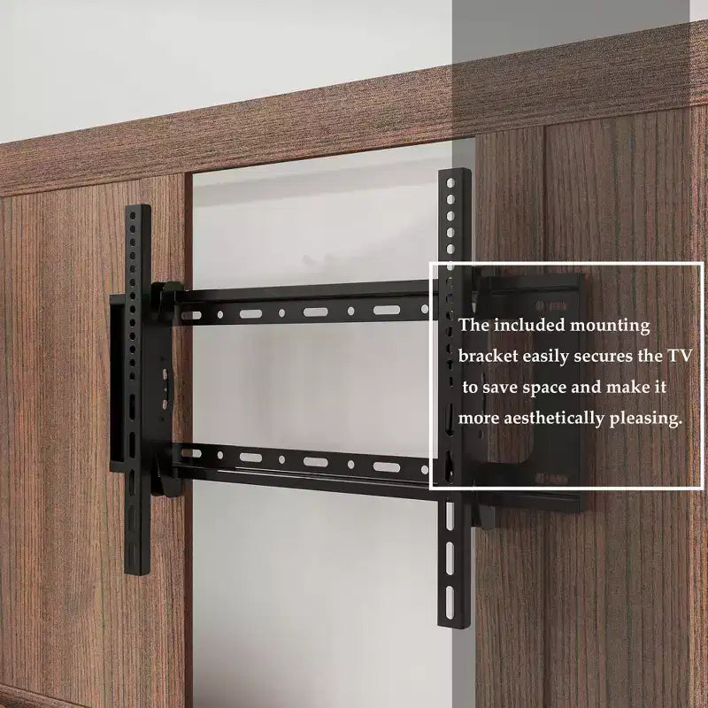 Modern Mobile TV Stand with Integrated Power Outlets - Supports 42 - 60 Inch TVs, Stylish Design for Home Entertainment Spaces