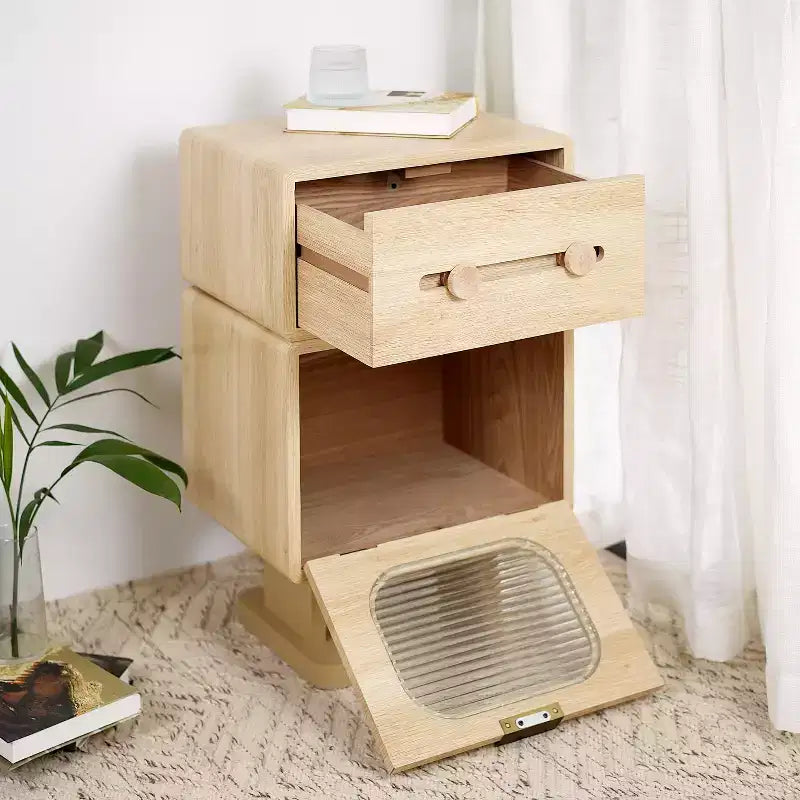 Robot-Inspired Side Table with Rotating Top
