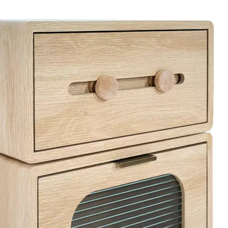 Robot-Inspired Side Table with Rotating Top
