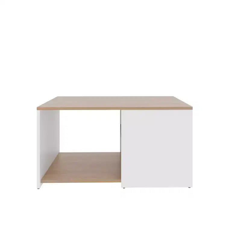 Rectangle Coffee Table with Spacious Open Shelf and Durable Material for Living Room/Office, Space-Saving