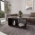 Rectangle Coffee Table with Spacious Open Shelf and Durable Material for Living Room/Office, Space-Saving