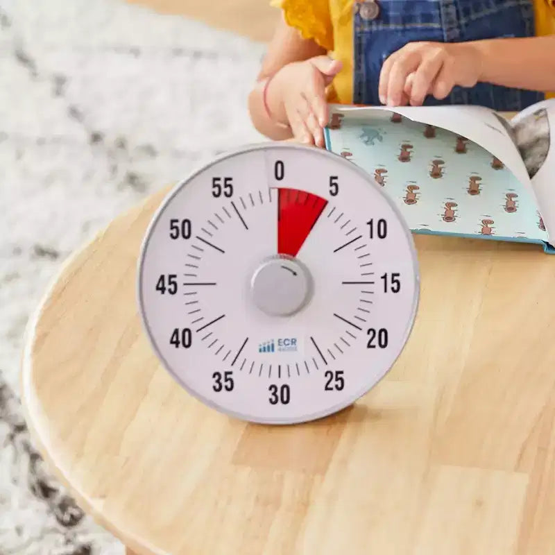 Double-Sided Book Caddy with Countdown Timer, Portable Library