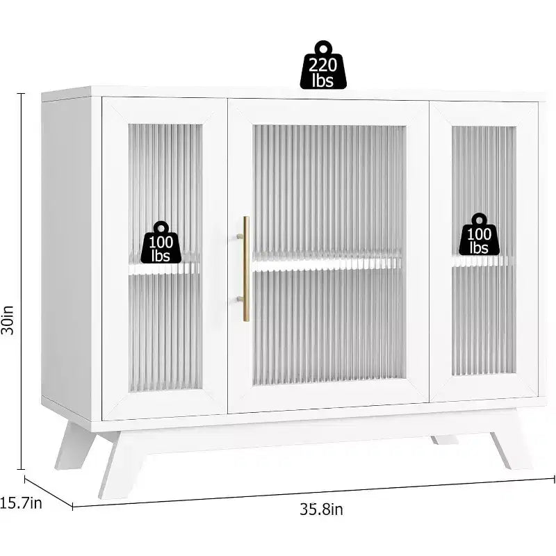 Buffet Cabinet with Storage, 36 Large Sideboard