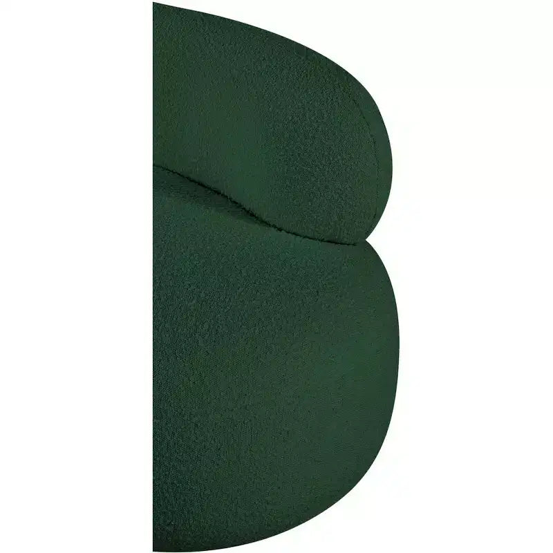 Accent Chair | Art Deco Boucle Fabric | Armless Curved Design