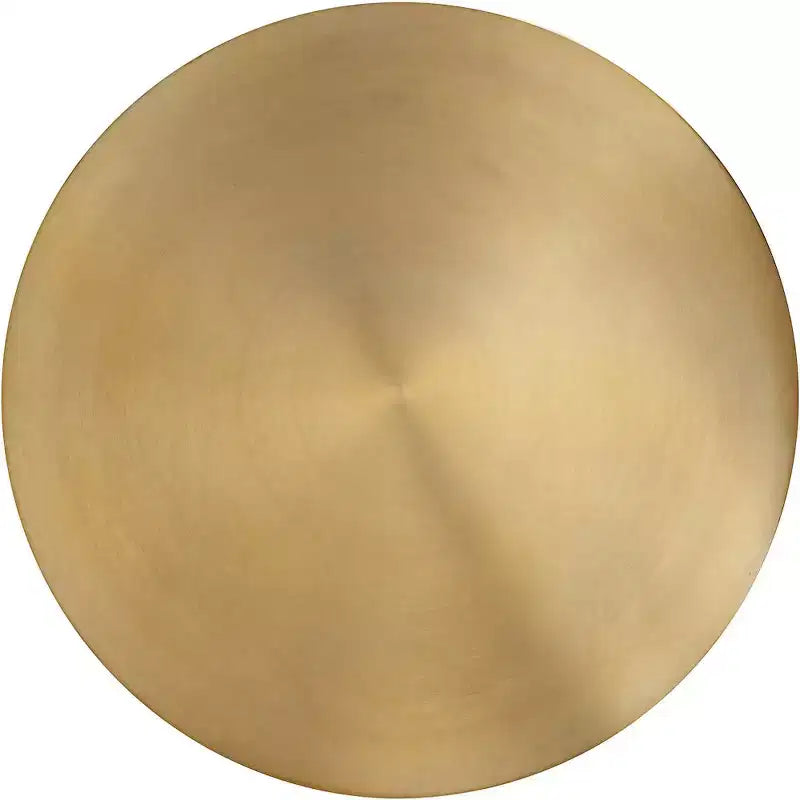 Coffee Table | Brushed Gold Top & Matte Black Iron Base