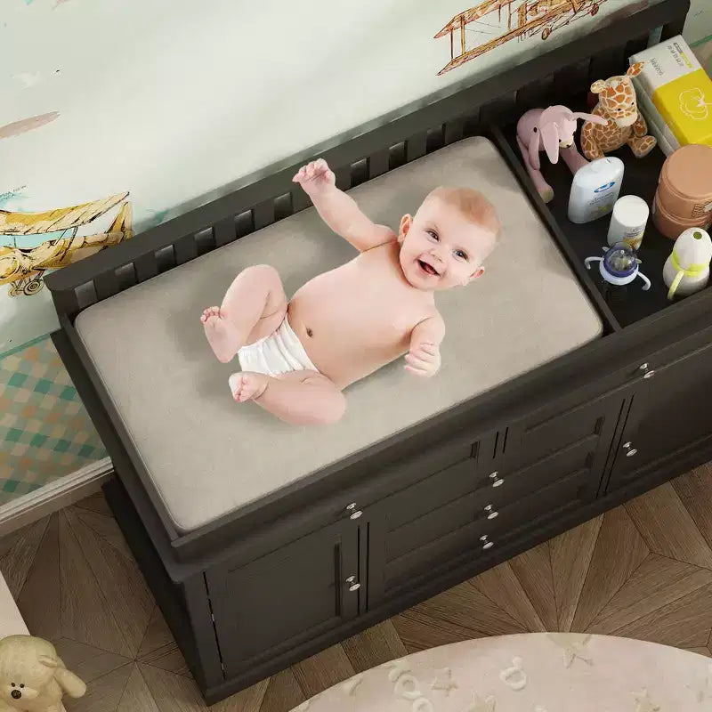 Baby Changing Table Chest of Drawers Edge Protection Top Upholstery