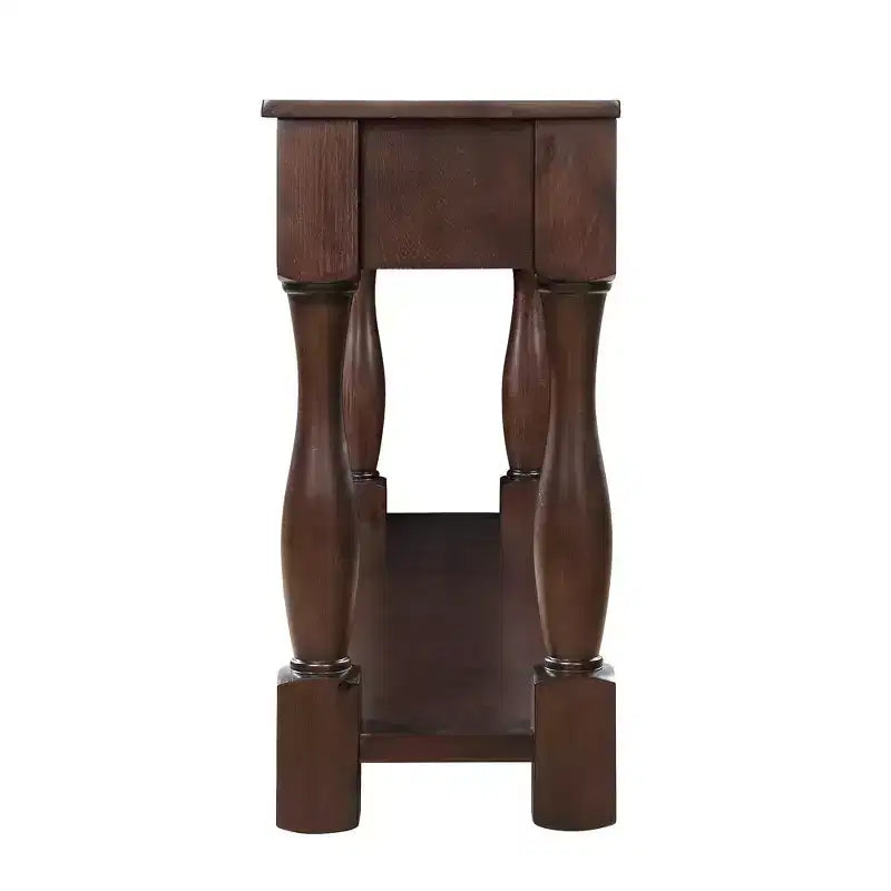 63'' Long Wood Console Table Sideboard with 3 Drawers and 1 Bottom Shelf for Entryway and Hallway, Light Espresso
