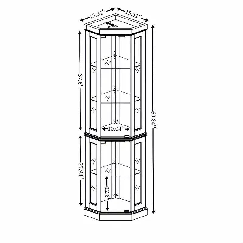 Living Room Storage Cabinet MDF+Fabric 1 Soft-Close Door 1 Shelf