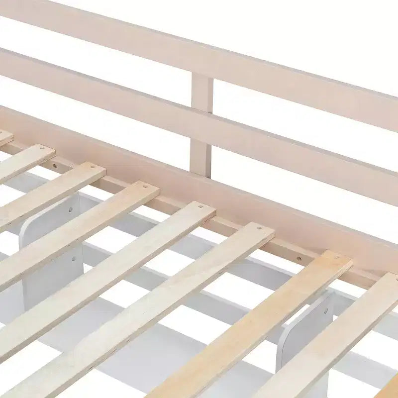 Rivera Castle Style Bunk Bed with 2 Drawers, Shelf and LED