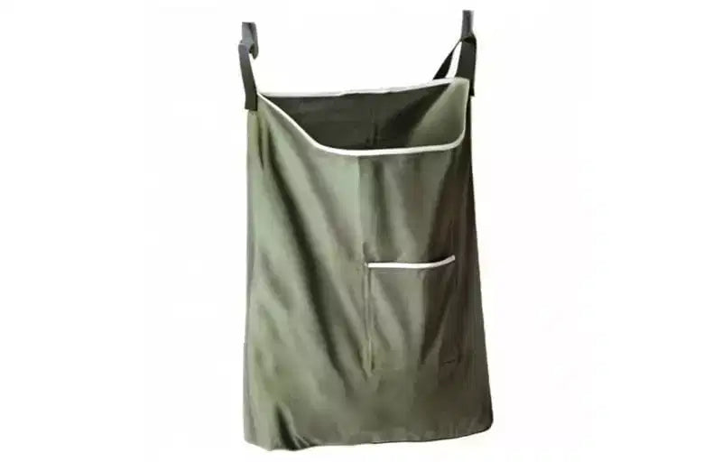 Laundry Collector, Laundry Hamper, Door Hanging Laundry bag with hooks (Army green, 65Liters)