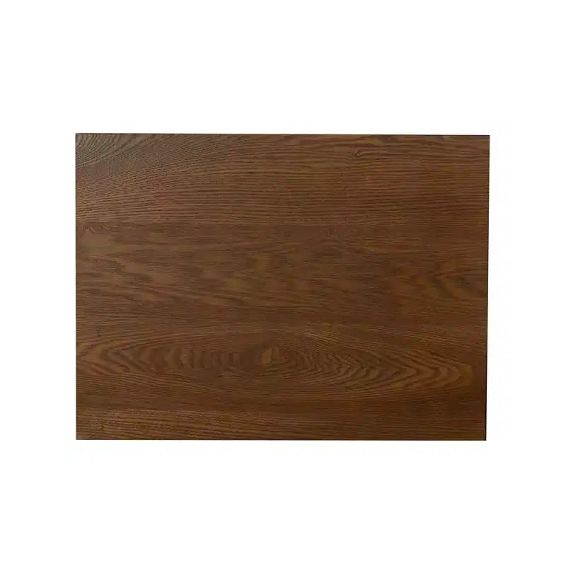 Fetti Lacquered MDF Cabinet with Tempered Glass Door – Brown, 3-Shelf Storage