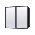 Keonjinn36 in. W x 32 in. H Metal Framed Rectangular Framed Recessed/Surface Mount Medicine Cabinet with Mirror