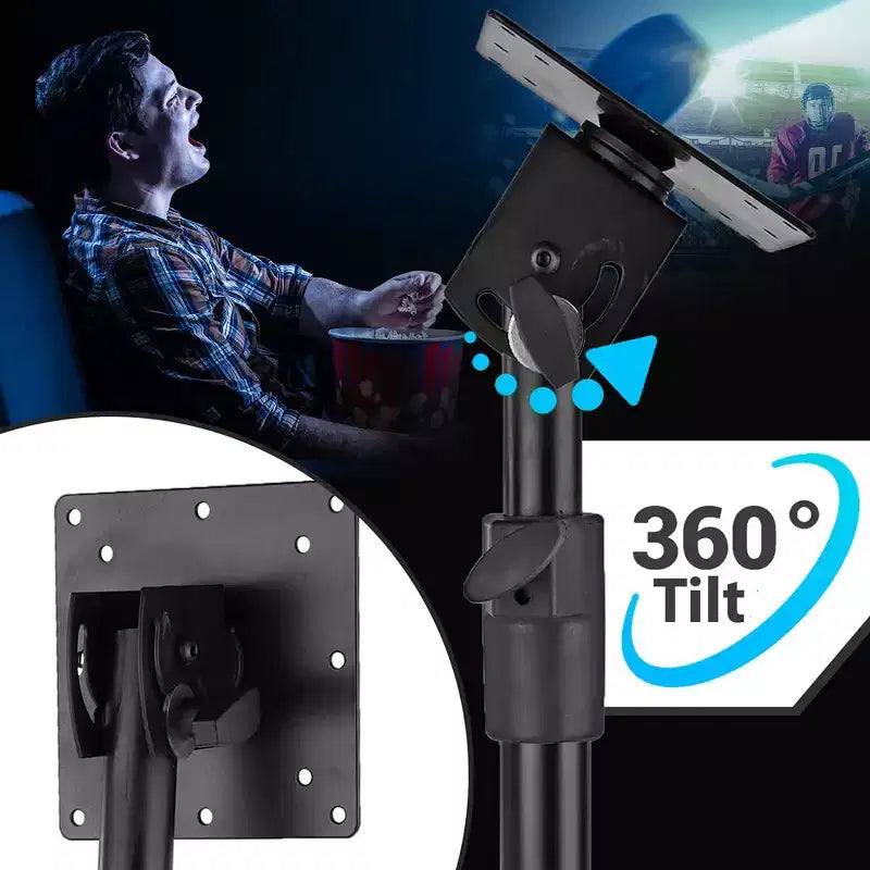 Portable TV Stand - Height Adjustable Foldable Tripod