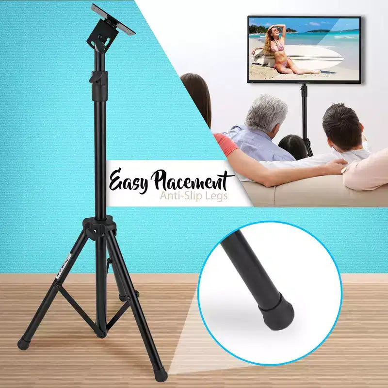 Portable TV Stand - Height Adjustable Foldable Tripod