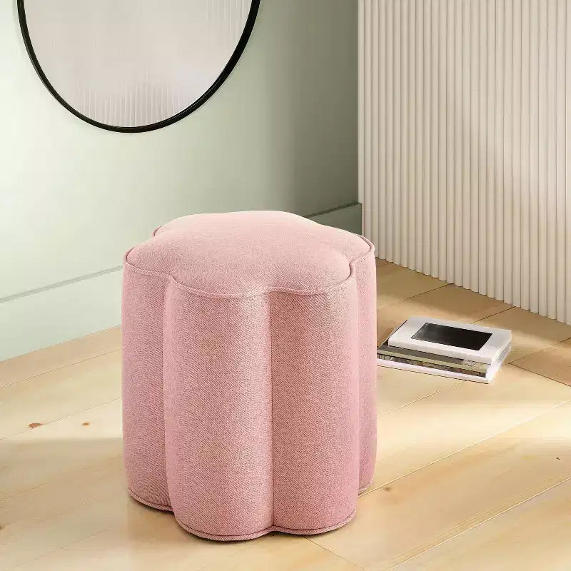 Scalloped Upholstered Ottoman - Room Essentials