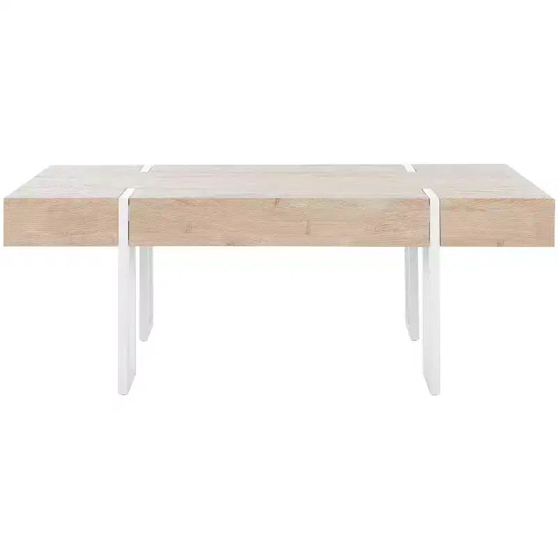 Aberton Coffee Table - COF7009A - Natural/White - Safavieh