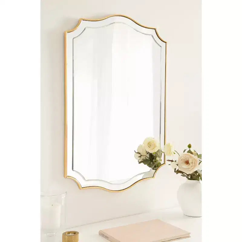 Decorative Framed Wall Mirror — Novelty Shape, Wall Mount, Multiple Sizes