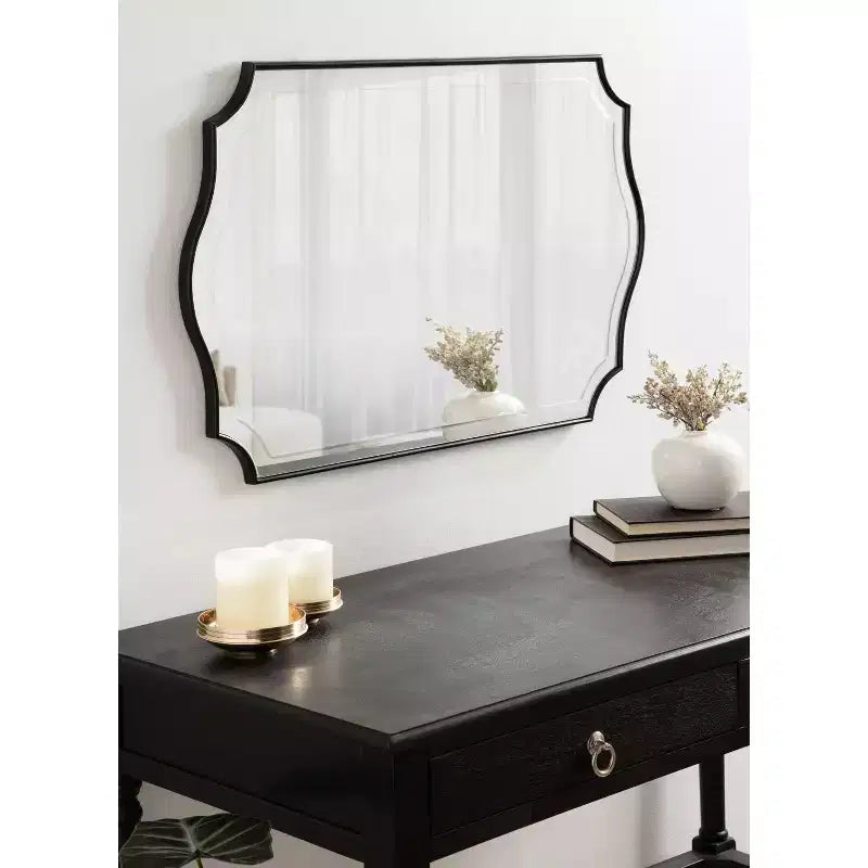 Decorative Framed Wall Mirror — Novelty Shape, Wall Mount, Multiple Sizes