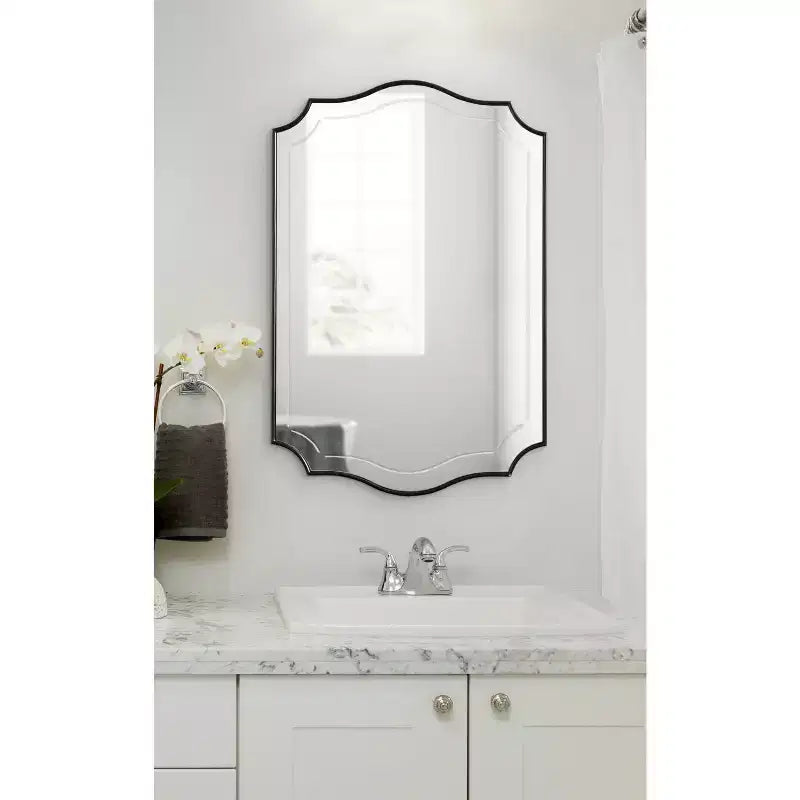 Decorative Framed Wall Mirror — Novelty Shape, Wall Mount, Multiple Sizes