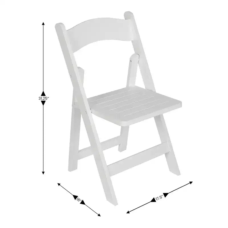 Commercial Grade Solid Wood Folding Dining Chair