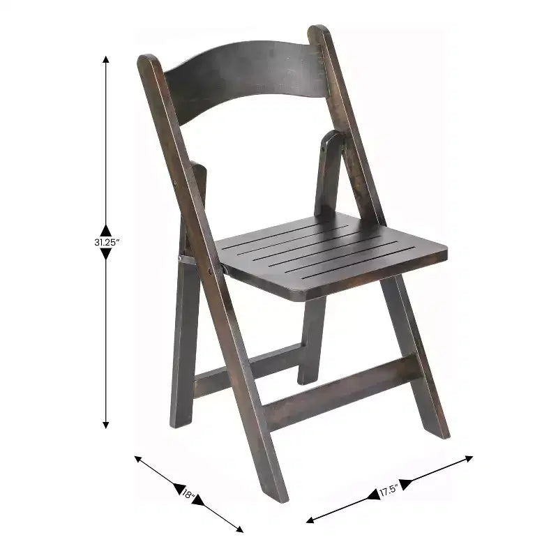 Commercial Grade Solid Wood Folding Dining Chair