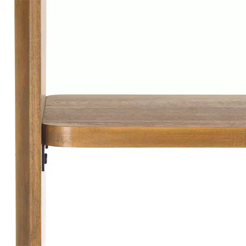 5-Shelf Ribbed Ladder Etagere Bookcase