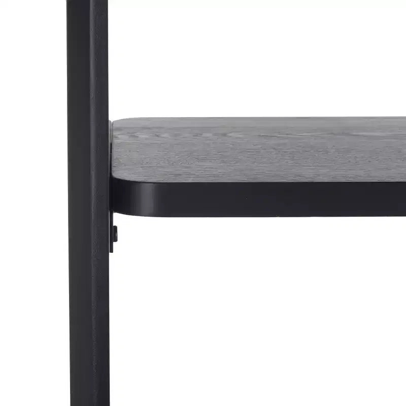 5-Shelf Ribbed Ladder Etagere Bookcase