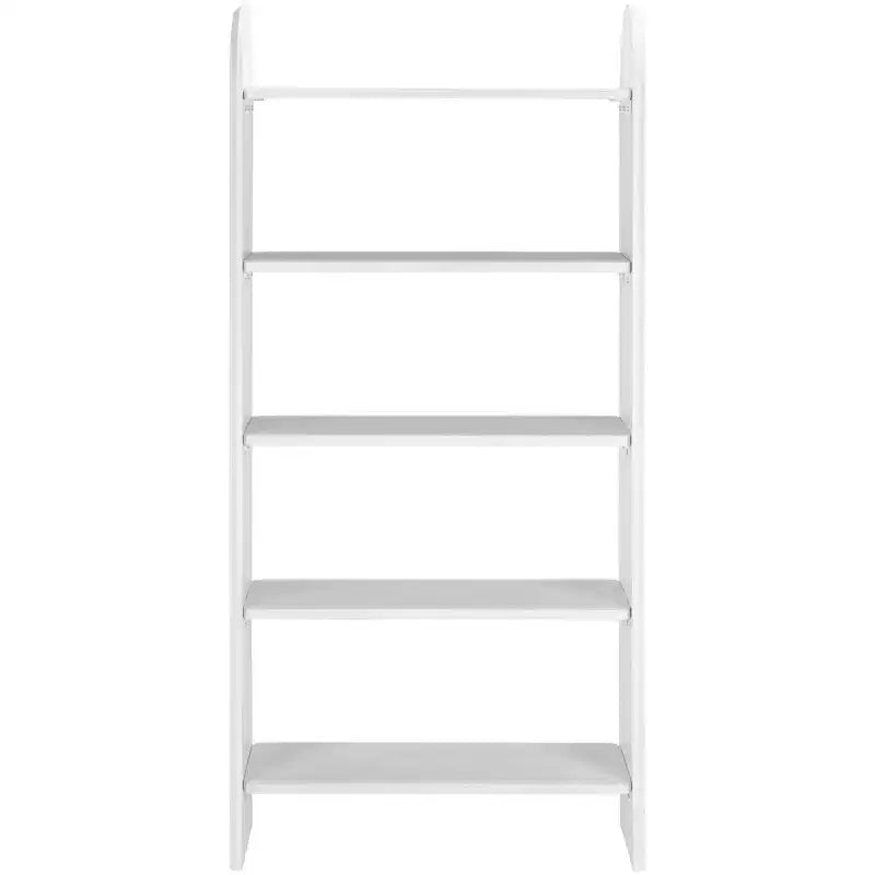 5-Shelf Ribbed Ladder Etagere Bookcase
