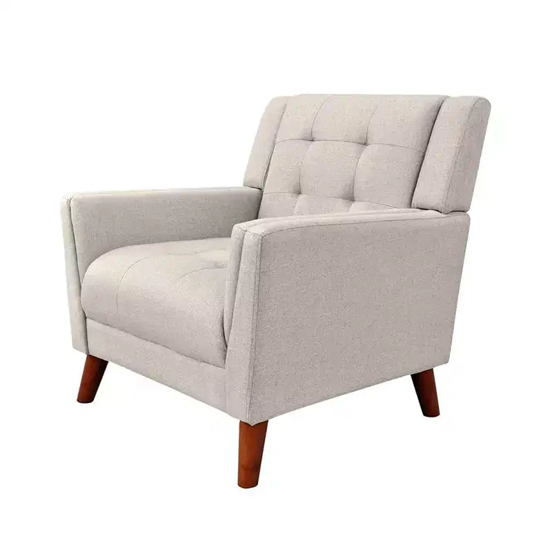 Modern Armchair, Accent Chair,Button Tufted Upholstered Armchair With Wooden Tapered Legs,30.50'' x 31.50'' x 32.50''(2.54*2.63*2.71ft)