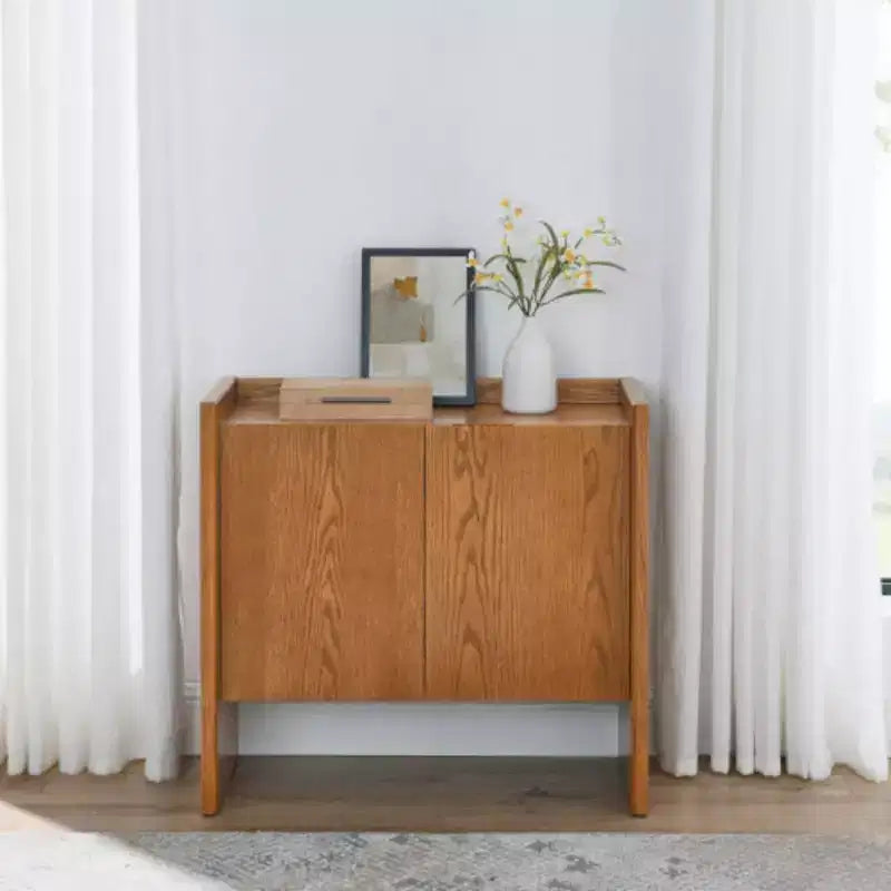 Buffet en noyer MDF, meuble de rangement pour salle à manger, meuble de rangement de style campagnard, convient pour l'entrée, le couloir, le salon, la cuisine, la salle à manger