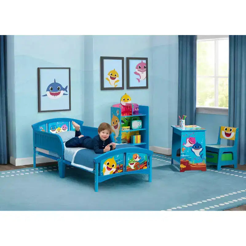 Plastic Toddler Bed with Steel Frame — JPMA Certified, Platform Style