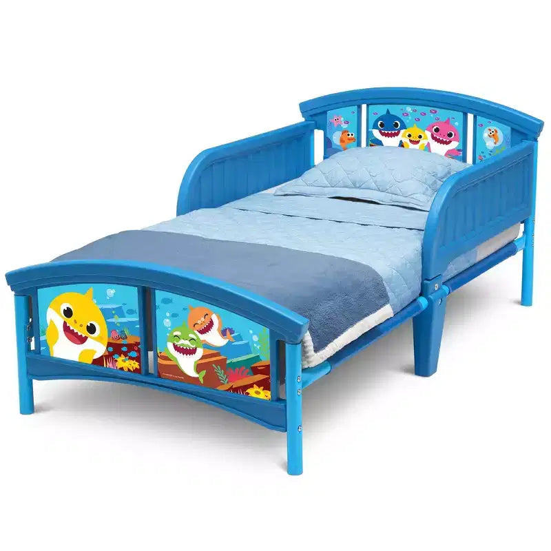 Plastic Toddler Bed with Steel Frame — JPMA Certified, Platform Style