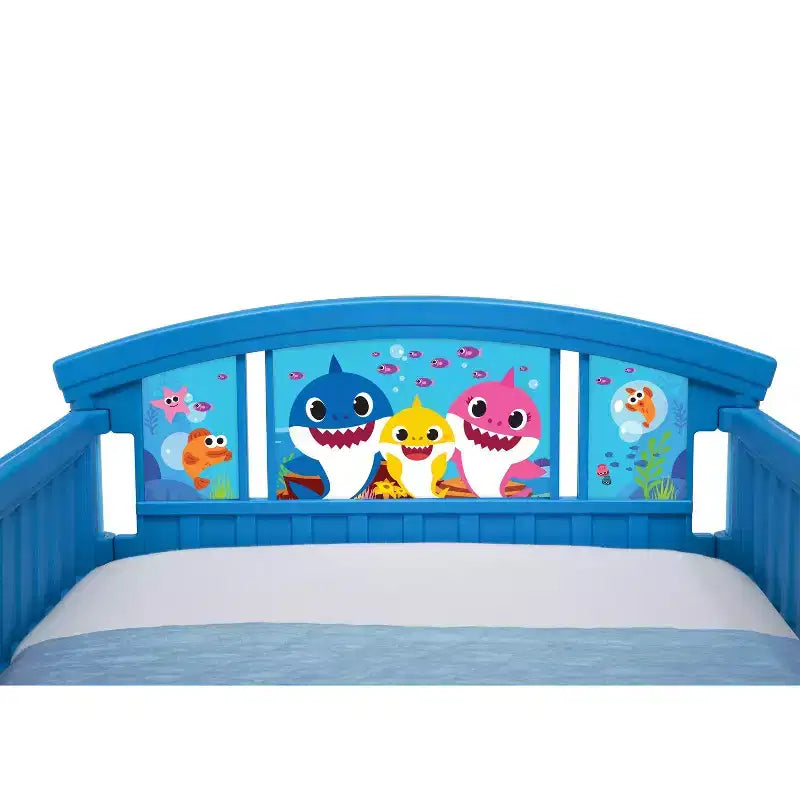 Plastic Toddler Bed with Steel Frame — JPMA Certified, Platform Style