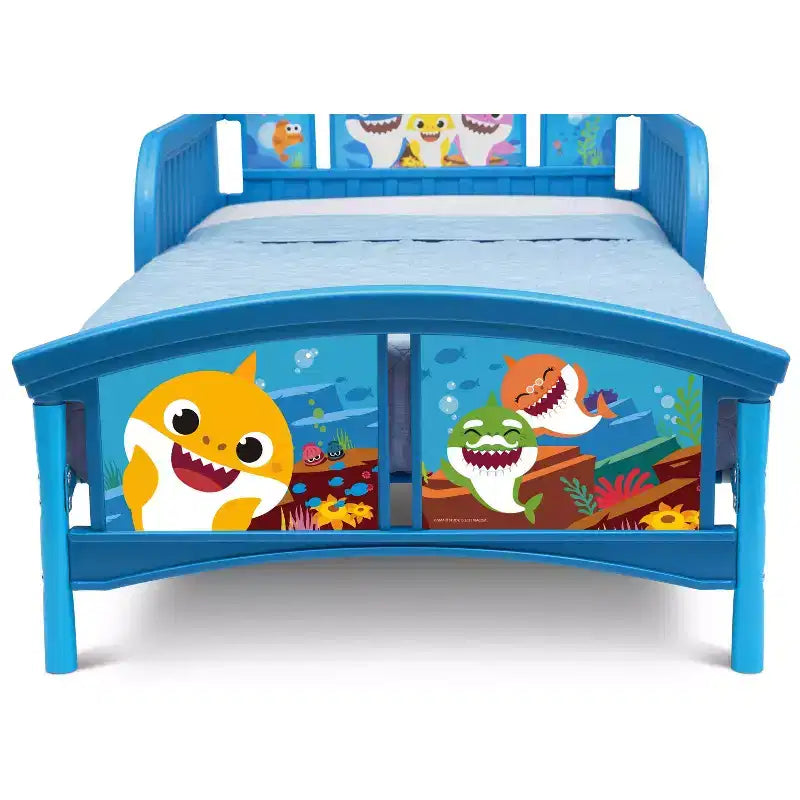 Plastic Toddler Bed with Steel Frame — JPMA Certified, Platform Style