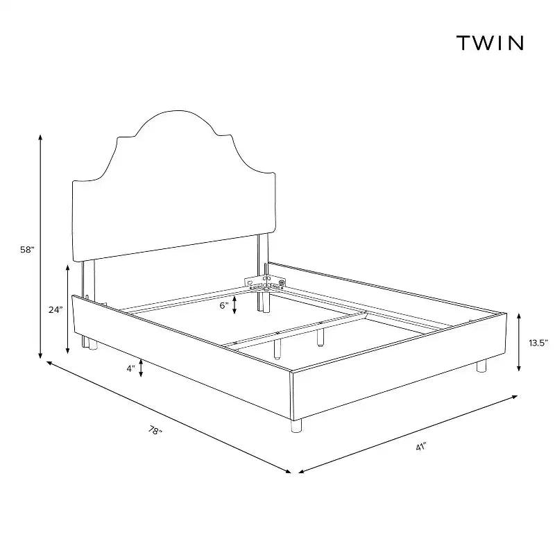 Upholstered Panel Bed – California King