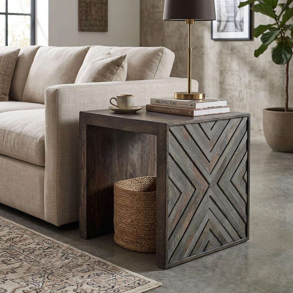 par table d'appoint Dreggan, marron